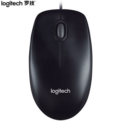 罗技Logitech M90鼠标 有线USB鼠标 即插即用 黑色